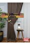 Brown Background Curtain 1E3 Draped Pleated Background Curtain