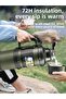 Portable Large 4 Liter Stainless Steel Mountaineer Camping Picnic Hot Cold Tea Thermos - 6