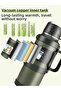 Portable Large 4 Liter Stainless Steel Mountaineer Camping Picnic Hot Cold Tea Thermos - 5