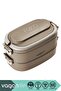1140ml Lunchbox 2 Tiers 4 Compartments Bento City Overflow Protector for Food in Rain
