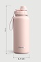 1 Hand Leak-Proof Leakproof Steel Thermos 1000 ml Icy Pınk St-219 - 6