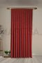 Nubuck Series Red Close Pleat (1x3) Single Wing Background Curtain - 3