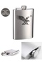 Eagle Themed 9 oz Stainless Steel Pocket Flask 266 ml Beverage Pocket Flask