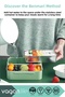 Bento 1100ml Lunchbox New Collection Single Deck 2 Compartment Stainless Steel Lunch Box Food Box - 6