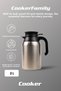 2 Liters Double Layer Stainless Steel Thermos Tea and Coffee Thermos (Camping Picnic Hotel Cafe School Outdoor) - 2