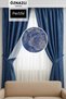 Embossed Floor Heavy Weight Luxury Background Curtain (Suitable for Cornice with Non-Pleated Straight Planting Sleeve Tie) - 2