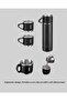Krm steel thermos cup set | 500 ml capacity, non-slip base, gift boxed krm - 2