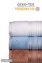 Set of 3 Super Soft Bordered Hand Towels - 50X90 Cm, 250 Gr, 100% Cotton, Spa and Hotel Towels - 2