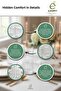 Transparent Glass Mug with Bead Handle – 350 ml Aesthetic Hot and Cold Drink Cup Coffee Tea Cup - 2