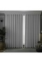 Light Gray Blackout, Light and Sun-Blocking Blackout Curtain, Drapery Curtain, Unpleated A-QUALITY++ [ENXBOY]
