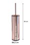 Cigo Wc Toilet Brush Rose Gold - Black Inside - 2