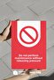 Sign from the Warning Sign Series,'Do Not Maintain Pressure Without Relief' - 35X25 cm 3 mm Forex - 3