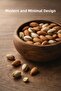Natural Acacia Wood Snack Bowl 8-Piece Set – Breakfast & Snack Serving Bowl – 9 cm - 3