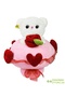 "Love Bouquet with Plush Rabbit and Teddy Bear - a Heart-Warming Gift Option!" - 2