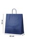 Elite Twisted Handle Kraft Bag Blue Fsc Certified Paper Bag Boutique Gift Bag 45X15X50 cm 25Li - 5