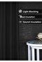 Light Gray Blackout, Light and Sun-Blocking Blackout Curtain, Drapery Curtain, Unpleated A-QUALITY++ [ENXBOY] - 5