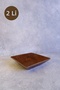2 Li Ligna Melamine Wood Embossed 18X18 cm Salad Plate, Presentation Plate, Snack Plate, Presentation Dish, Bowl