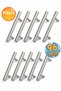 Alteta 96 mm - 9.6 cm Inox Metal 10 Pieces Furniture Kitchen Drawer Cabinet Cabinet Handle Handle Handles - 7