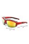 Ski Goggles Antifog Ventilated Uv Protection Sun Snow Glasses Red Orange - 4