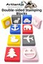 Eva Sponge Printing Set 10 Pieces Double-Sided Square 1 Pack 20 Types of Printing Eva Shaped Sponge Paint Stamp Arrow