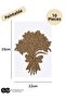 Flower Model 2 Wooden Painting Preschool Activity Set of 10