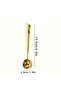 1 Piece Coffee Measuring Spoon with Latch Gold Multifunctional Stainless Steel Spoon - 3
