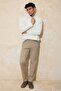Bej Normal Kalıp/Regular Fit Fit Chino Boru Paça Mevsimlik Erkek DokumaPantolon TMNSS26PL00006