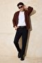 Siyah Normal Kalıp/Regular Fit Fit Chino Boru Paça Mevsimlik Erkek DokumaPantolon TMNSS26PL00006 - 2