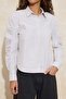Pink-Multicolor Striped Sleeve Gathered Shirt Twoss26Go00036 - 5