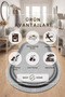 Machine Washable Non-Slip Sole Stain Resistant Digital Oval Kitchen Rug Living Room Rug and Runner Rug - 2