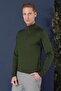 Slim Fit Ribbed Zippered Half Fisherman Wool Nefti Knitwear Sweater Tr 861 - 3