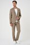 Comfort Fit Mono Collar Pocket Pocket Flexible Cotton Beige Jacket C 707 - 2