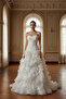 DRAPELY WIPES SKIRT WEDDING GOWN - 3