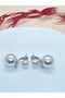 Silver Color Pearl Detailed Earrings - 4