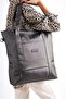 Olivia Fairchild Gray Women's Satin Daily Large Sports Shoulder Bag - 2