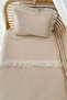 100X150 Plain Plain Scalloped/Ruffled 100% Cotton Baby/Child Duvet Cover Set - 4