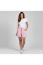 Women's Pink Muslin Shorts with Elastic Waist and Pockets