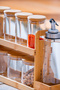 Malibu 9-Piece Borosilicate Glass Spice Jar Set with Bamboo Stand Lnd-07578 - 3