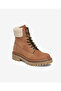 Women's Tan Genuine Leather Military Boots 5K2Ub35341 - 2