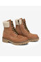Women's Tan Genuine Leather Military Boots 5K2Ub35341 - 3