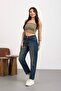 Women's Stretchy/Stretch Fabric High-Waist Mom Jeans - 8