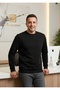 Men's Round Neck Pieced Pocket Pique Sweater - 3