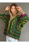 Hand Knitted Ombre Women's Cardigan Standard Size - 6