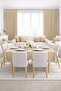 Velvet Textured Beige Color Island Series Runner 40 X 140 cm - 4