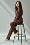 Stone Hijab Double Set N7176 Brown - 2