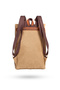 Design 02 15.6 Inch Camel Canvas Laptop Backpack - 3