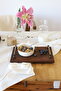 Wooden Rustic 30X19 cm Tray, Wooden Engagement Promise Tray, Cheese Plate, Coffee Corner Serving Tray - 2