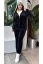 Women's Plus Size Velvet Tracksuit Set 24606