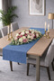 Velvet Textured Light Indigo Color Island Series Runner 40 X 140 cm - 3