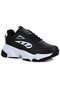 Vientto Black and White Lace-Up Women's Sports Sneaker Shoes 3404